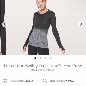 Lululemon swiftly tech long sleeve